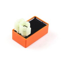전동 휠 킥보드 교체 Hamsit레이싱 바이크 오토바이 스쿠터 6 핀 DC 전자 점화 CDI Box GY6 50 125 150 cc ATV Go Kart, [01] 주황색