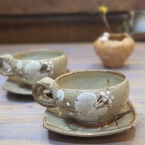 도자기 커피잔세트 대추 생강 쌍화차잔 목련 250ml, 1개