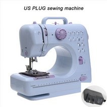 오바로크 자수기 미싱 미니 자수 기계 가정용 오버록 오버로크 바느질 손 재봉틀 핸드 휴대용 공업용, US PLUG