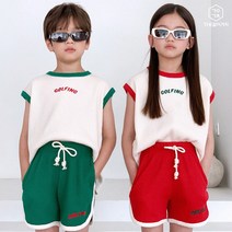 [더같이가치] 골핑와플 상하세트 [레드/그린] S~4XL