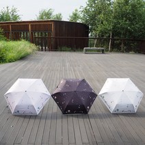 기라로쉬 고양이 일러스트 암막 3단 슬림 경량 우양산 양우산 휴대용우산