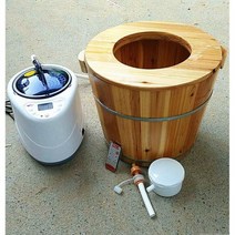 습식족욕기 히노끼족욕기 전기 뜸부인과 난궁통과 훈증 좌훈통 족욕통, 03-높이30CM+둥근뚜껑+훈증기