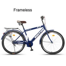 26인치자전거 청소년 중학생 로드 자전거용 고탄소강 푸시 바이크 화물 상자 포함 휴대용 리어 브레이크 풋 페달 성장 26 인치, 9.Frameless