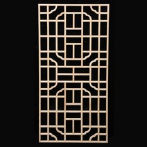 한옥 창호 창호지문 문창살 한옥 문살 전통문 전통 한옥창문 옛날 문짝 창살, 90x50cm