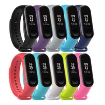 샤오미 미밴드 3 4 스트랩 스포츠 TPU MB-8552, 스카이, 없음