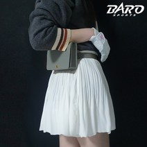 바로스포츠 소가죽 골프힙색 벨트형 직사각 파우치 여성 골프공주머니, 소가죽 힙색벨트 그레이/단일상품