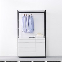 G552 서랍 행거 진열장 1200 1color, 화이트