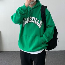 오버핏 레터링 후드티셔츠 4color