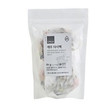 [한끼ZERO 새우 다시팩 84g (84g) 깊은맛 천연 조미료 캠핑 휴대용 자취생 간단요리 ORGA 홈캉스 맛집, 18개