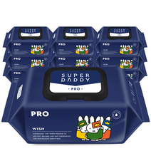 슈퍼대디 미피 프로 캡형 70매 10팩 저자극 아기물티슈