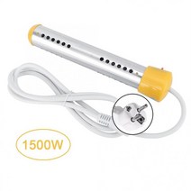 해외 전기 온수기 1500W 220V 인스턴트 침수 수영장 물 난방 보일러 안티 Scald 홈 여행 목욕 샤워 온수기, 영국 플러그