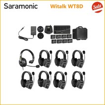무선마이크 방송용 ASMR 스튜디오 핸디 Saramonic Witalk WT5D 전이중 통신 무선 헤드셋 축구 해양 인터콤 보트 코치 마이크, 4.Witalk WT8D