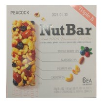 피코크 너트바 트리플B 210g (35g x 6입)