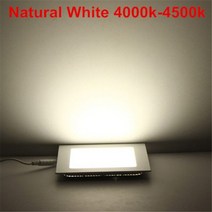 광장 LED 패널 램프 3W 6W 9W 12W 15W 25W 매립형 천장 조명 초박형 110V 220V 집 장식용 실내, Natural White 4000K, 24V 25W