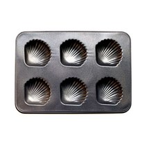 과자팬 가정용 양면코팅 조가비팬 조가비틀 6구_777EA