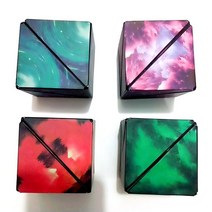 우주큐브 3D 매직큐브 3x3 3차원 퍼즐 자기 기하학적 공간 사고 무한 훈련 지적 입체 소품샵, 01 1