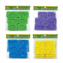 도너랜드 클레이플레이세트 몰드 6종, 본상품선택, 공룡찍기