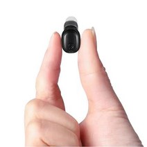 싱글 타이니 이어버드 미니 인비저블 이어버드 무선 블루투스 업무용 이어플러그 신중한 숨겨진 이어버드 소형 블루투스 헤드폰 보이지 않는 수면 무선 이어폰 아이폰 안드로이드용, Black