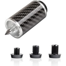 KONLLEN 큐 익스텐션 범퍼 3개 포함 5.1cm(2인치) 탄소 섬유, 02 5.1cm(2인치) 연장