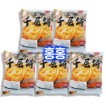 홍홍 중국식품 동관 천층병 500g (5개입) 밀가루떡 챈청빙 중국아침식사 중국빵, 5개