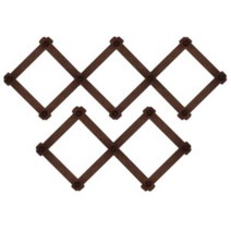 게스트하우스 체리색 원목무늬 자바라 벽걸이행거 회식전문점 등산복매장, 고급 자바라 옷걸이 3단