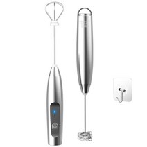 미니 휴대용 전기 우유 거품기 믹서 계란 교반기 커피 초콜릿 블렌더 주방용 도구, 08 silver