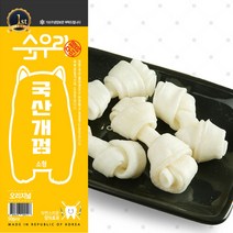 순우리 국산개껌 소형 4p 국산 돈피 강아지껌, 1