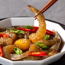 강호식탁 간장 깐 새우장 저녁반찬 새우 장 밥도둑 대하장 500g / 300g