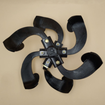 JL 아세아 관리기 로타리 스푼날 구굴축 구굴기 조합 6발 40폭 좌우세트, 좌우세트 축볼트2개추가