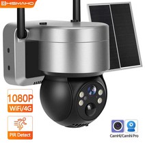 가정용CCTV 실외용 초고화질 CCTV 야외 보안 보호 무선 PTZ IP 캠 4G 태양광 카메라 1080P 와이파이 충전식 배터리 비디오 감시 Camhi, 8.4G Cam Add 128G SD