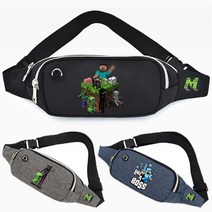 마인크래프트 힙색/크로스백/슬링백/핸드폰가방/보조/가방/중학생/초등학생/고등학생/성인/선물/굿즈/크리퍼/앤더맨/유아/게임/캐릭터/스티브/백팩/카드/여권/히프색/여아/남아/10