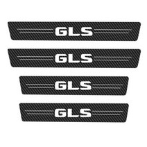 자동차 스크래치 방지 도어 씰 보호 스티커 4 개 메르세데스 벤츠 GLS 클래스 자동차 문턱 보호 탄소 섬유 스타일린, 4Pcs For GLS