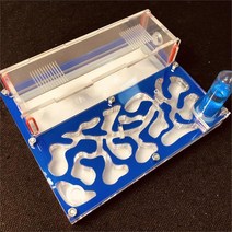 개미집 키우기 세트 150mmx110mm 테스트 튜브 수분 큰 공간 개미 둥지 개미 농장 아크릴 곤충 개미 빌라 집 개미 생태 워크샵, 협력사, 진한 파랑