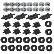중국레고 호환 테크닉 도시 자동차 기술 휠 림 팩 액슬 타이어 세트 크리 에이 티브 부품 MOC 벽돌 블록 트럭 차량 액세서리 완구, 1 set