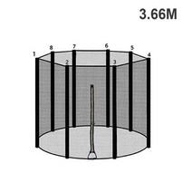 아기트램펄린 성인방방이 1.832.443.063.66 m 트램폴린 교체 그물 울타리, 12피트 3.66m