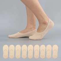 싹스윕 여성 벗겨지지않는 무지 페이크삭스 양말 10켤레