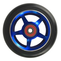 전동서핑보드 롱보드샵 JEERKOOL 88A 100mm 스쿠터 휠 스케이트 보드 액세서리 스피드 베어링이있는 합금강 허브 퍼플 LZ27, [05] Blue 100mm