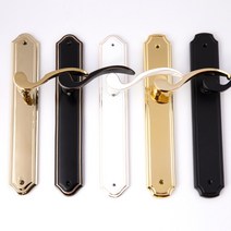 더미손잡이 중문손잡이 모티스 락 방문 목문 문고리 문손잡이 골드 블랙 화이트, B-06.블랙 물결 삼각 더미손잡이, 옵션B(클래식 더미손잡이)