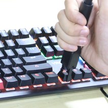 2 인 1 휴대용 키캡 조절기 스위치 풀러 Diy 도구 추출기 고정 제거 기계식 키보드용, 기본