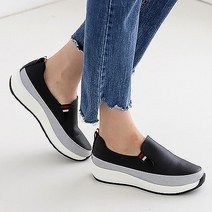 국내생산 소가죽 여성 데일리 베이직 슬립온 스니커즈 운동화