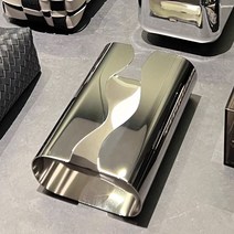 휴지 보관케이스 냅킨 실버 스텐 티슈박스 상자 보관, 01. L200xW123xH62mm