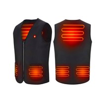 발열조끼 열선 USB 온열 방한 바람막이 조끼