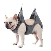 KKMOON 반려동물 발톱 손질 해먹 반려견 미용대 행어 행거, L, 그레이