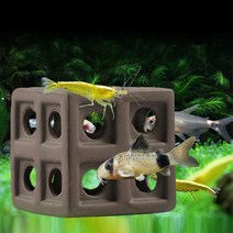 열대어 구피 물고기 은신처 숨숨집 통로 금붕어 조명, 1개