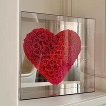 결혼기념일 1주년 선물 곰돌이꽃 장미 곰돌이 a08, 단일사이즈, 35x35x10cm 러브 레드