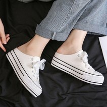 캔버스화 스니커즈 깔끔 2색상 블로퍼 여성스니커즈