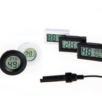 센서 온습도계 온도계 습도계 정밀 디지털 외부 요리, 01 사각온도계 (블랙)