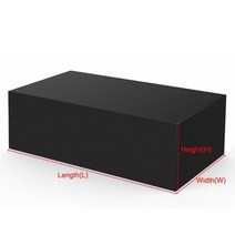 옥외 가구 덮개 방수 비 눈 먼지 방풍 반대로 uv 옥스포드 직물 정원 잔디밭 안뜰 40 크기, 220X220X85cm, CHINA, black