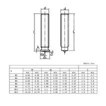 스터드용접기 Welding Screws Spot Head M3 M4 M5 M6 M8 Size Solid Studs Full Standard Pitch Male Bolts, 05 M8 (20pcs)_08 30mm