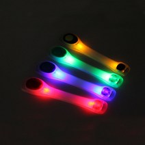 (카라멜) 야간 러닝 스포츠 LED 암밴드 라이트 자전거 런닝 팔 다리 야광 팔찌, 옐로우